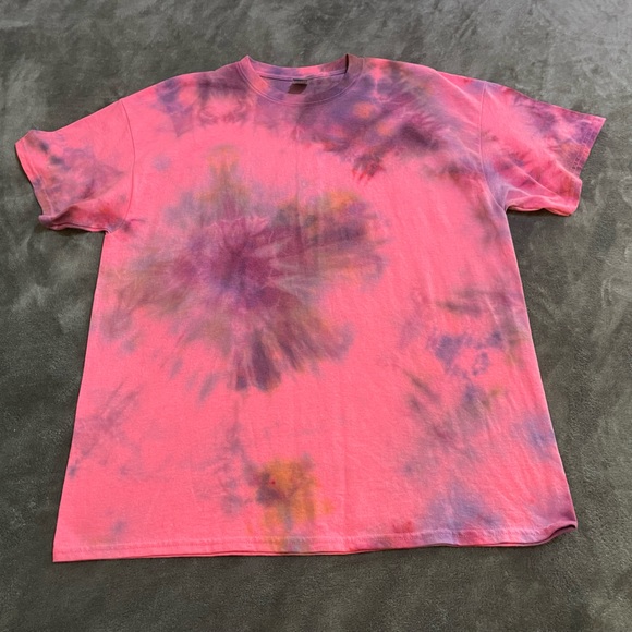 Gildan Classic Tie Dye Tee Shirt Top - Picture 1 of 3